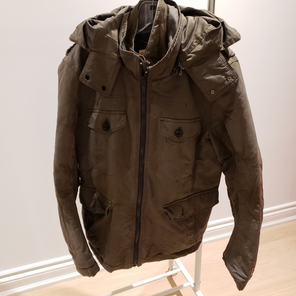 Hugo Boss Other - Men's Hugo Boss Brown Coat with Removable Inner Vest - Size 38R